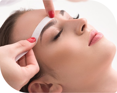 Expert Waxing Services at Facials & Skincare by Debbie Woman receiving a professional eyebrow waxing service at Facials & Skincare by Debbie in Orange, CA.