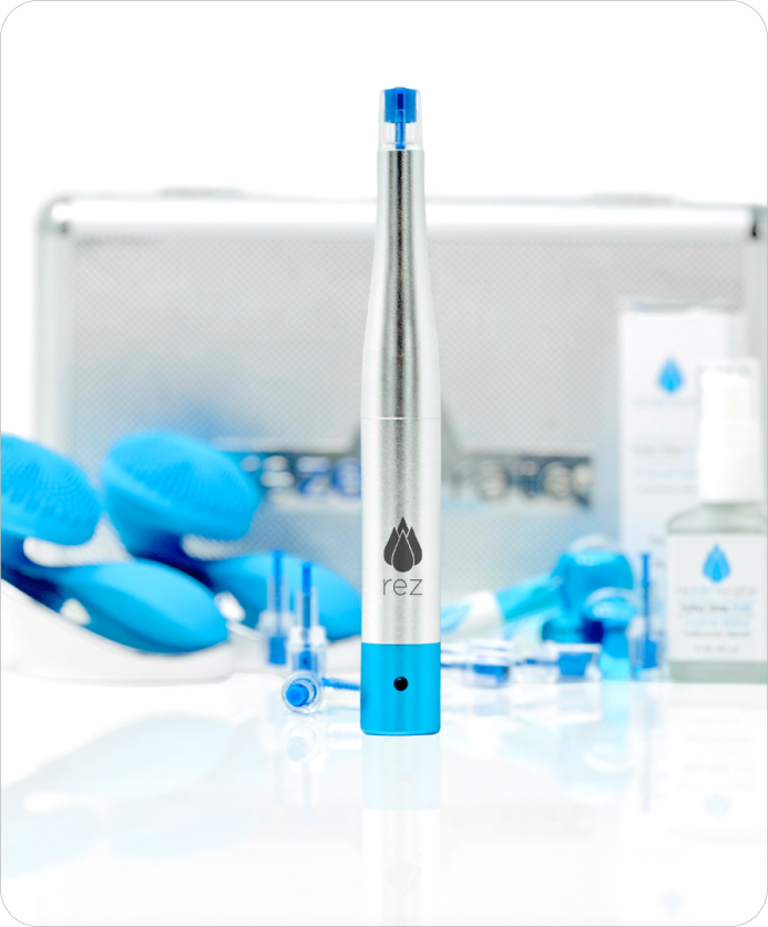 Rezenerate NanoFacial WandPro System in action, helping improve fine lines and skin texture for clients in Orange County.